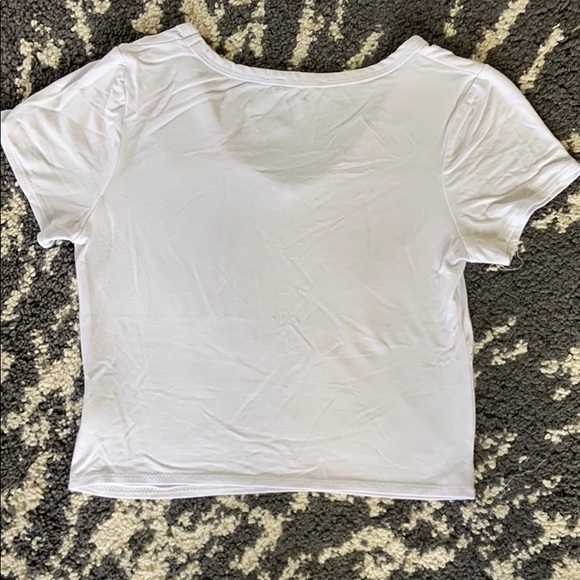 Cropped white tee - Picture 2 of 4